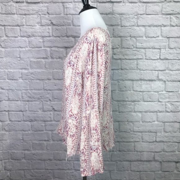 Billabong Boho Blouse Top Small Open Back - Picture 4 of 8